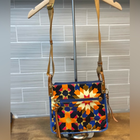 Fossil | Key-Per | Crossbody | Starburst Repeating Print | Vibrant | ZB5600 - Picture 4 of 15